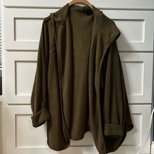 Urban Outfitters Olive Green Hooded Cardigan